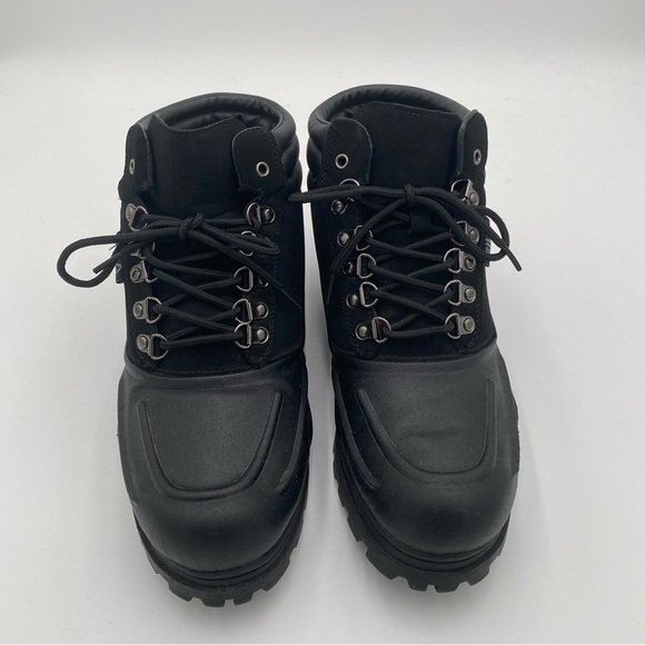 Fila Men\'s Weathertec Chunky Full Lace Up Hiking Ankle Boots Shoes Black Size 11 main image 8